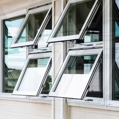 Cadre en aluminium de haute sécurité, fenêtre inclinable et tournante avec un seul rebord