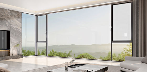 Fenêtre en aluminium durable avec verre isolant trempé et verre stratifié
