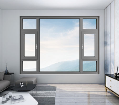 Les fenêtres en aluminium qui se balancent vers l'extérieur sont faciles à nettoyer et résistantes à la chaleur.