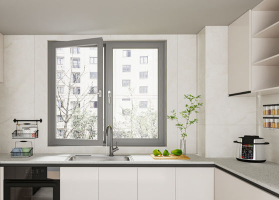 SZG Économie d'espace Aluminium fenêtres ouvertes vers l'extérieur pour une circulation maximale d'air