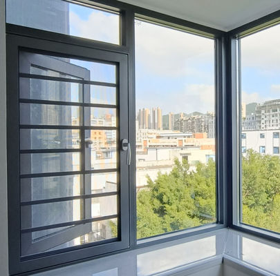 Ventilateur de fenêtre en aluminium personnalisable revêtu de poudre