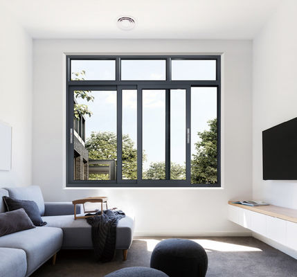 Fenêtre coulissante en aluminium laminé trempé