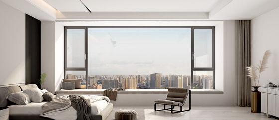 Les fenêtres en aluminium flexibles à inclinaison et tour de sécurité