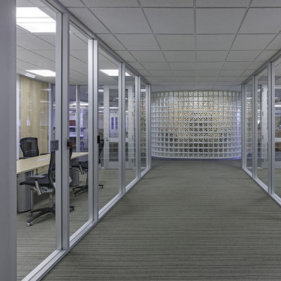 Muro de séparation de profil en aluminium en verre