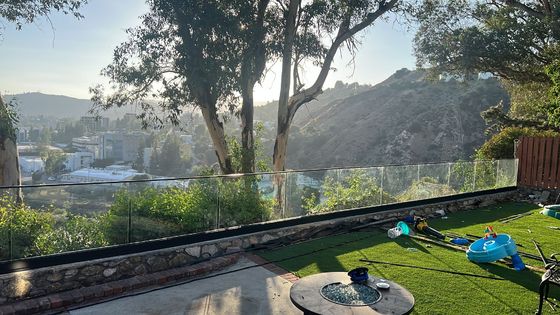 Couche sans cadre U-canal en verre de garde-corps en poudre pour résidentiel