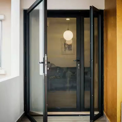 Porte pivotante en aluminium revêtue de poudre serrures Y/N clés ouvertures manuelles/automatiques pour les équipements de construction