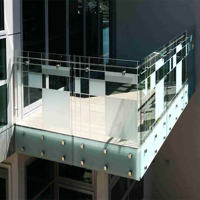 Clampes de protection de la balustrade en verre en acier inoxydable 304 pour le verre de 8 à 12 mm