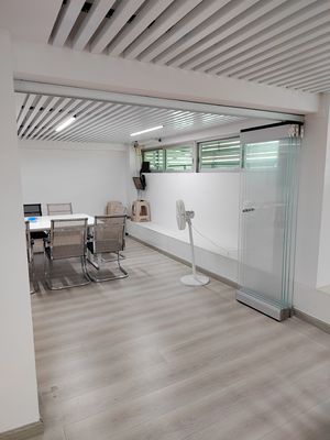 Portes pliantes coulissantes en aluminium à pulvérisation de fluorocarbures avec rupture thermique