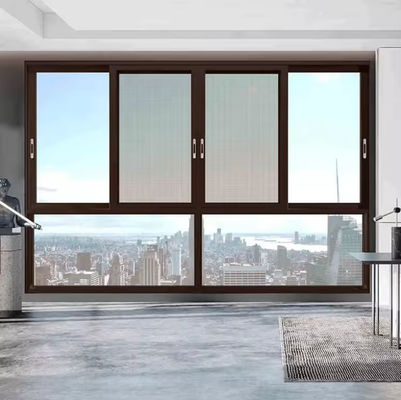 fenêtres coulissantes en aluminium à l'isolation acoustique