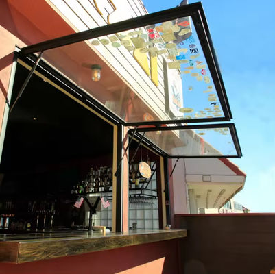 Cadre en aluminium de haute sécurité, fenêtre inclinable et tournante avec un seul rebord