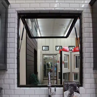 Cadre en aluminium de haute sécurité, fenêtre inclinable et tournante avec un seul rebord