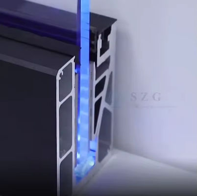 Balustrade de verre Lamel U Channel Installation montée sur le dessus avec verre stratifié