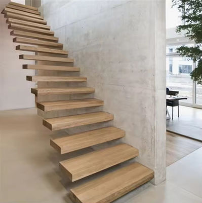 Escalier flottant de conception moderne SZG Escalier flottant en bois sur mesure