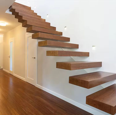 Escalier flottant de conception moderne SZG Escalier flottant en bois sur mesure
