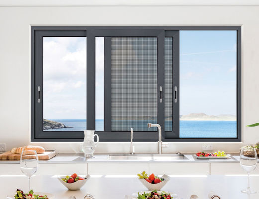 Portes coulissantes en aluminium résistantes aux ouragans en extérieur