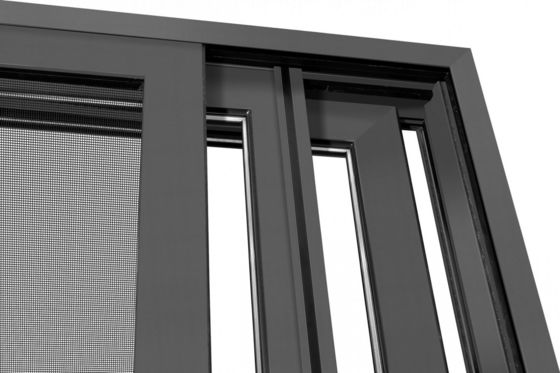 Porte coulissante à profil en aluminium robuste personnalisable avec verre trempé