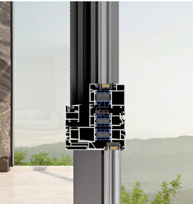 fenêtre ouverte en aluminium durable avec verre stratifié et verre isolé trempé