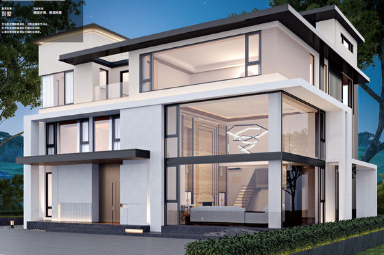 Fenêtre ouverte en aluminium avec verre isolant trempé et verre stratifié trempé