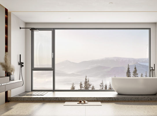 Les fenêtres en aluminium qui se balancent vers l'extérieur sont faciles à nettoyer et résistantes à la chaleur.