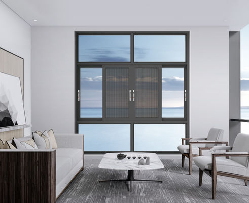 SZG Casement fenêtre de balancement en aluminium ouvert avec matériel en acier inoxydable