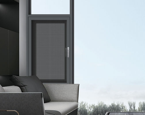 Économie d'énergie fenêtre pivotante en aluminium vitrage trempé fenêtre encastrée extérieure