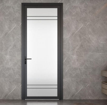 Porte pivotante d'aluminium épais et durable, vitrage isolant laminé trempé