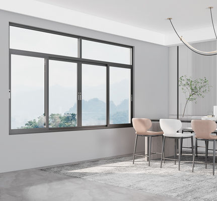 SZG fenêtre coulée en aluminium coulée en poudre coulissante avec système de verrouillage à plusieurs points et matériel