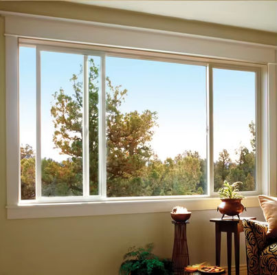 Fenêtre coulissante en aluminium personnalisée Économie d'énergie Fenêtre en verre coulissante en aluminium