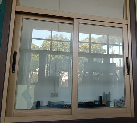 Fenêtre coulissante en aluminium personnalisée Économie d'énergie Fenêtre en verre coulissante en aluminium