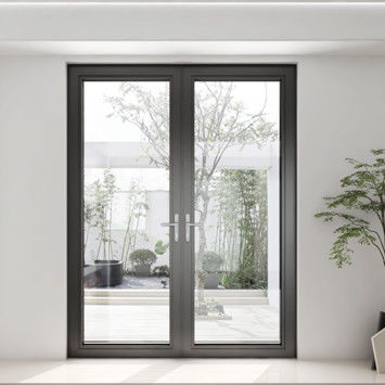 Fermeture thermique Porte oscillante en verre en aluminium Casement ouvert Résistant à la corrosion