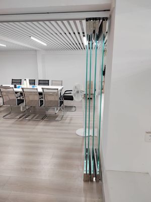 Portes en verre pliable à cadre épais résistant à la poussière