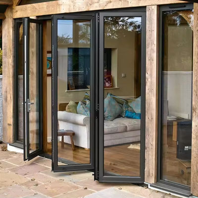 Porte pliante en aluminium écologique Porte pliante de patio