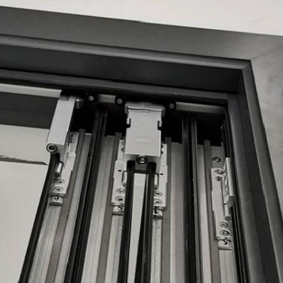 Porte en verre isolé en aluminium porte pliante en aluminium sur mesure porte double en aluminium blanc