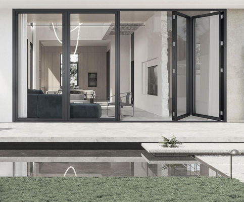 Porte pliante en aluminium résistant à la corrosion