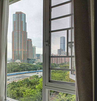 Fenêtre d'oscillation en aluminium double vitrage personnalisée