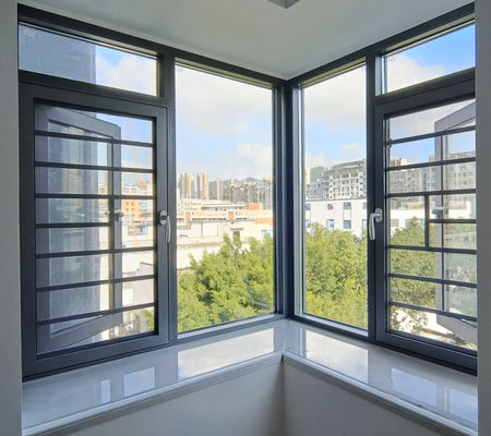 Ventilateur de fenêtre en aluminium personnalisable revêtu de poudre