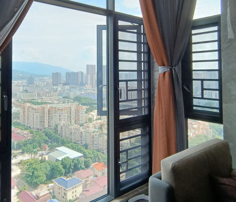 Fenêtres modernes en aluminium isolées en verre