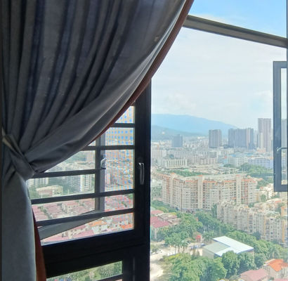 Fenêtres modernes en aluminium isolées en verre