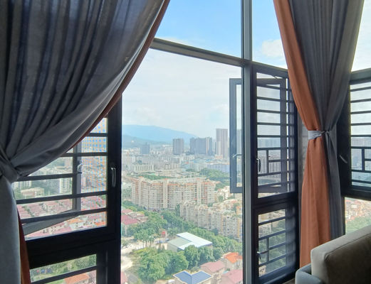 Cadre d'aluminium, fenêtres en suspension personnalisées avec verre isolant trempé