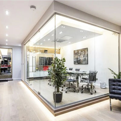 Murs de séparation en verre pour bureaux commerciaux Sécurité élevée Entretien facile