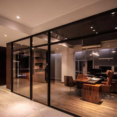 Commercial sans cadre de verre Murs de bureau personnalisable en verre coloré