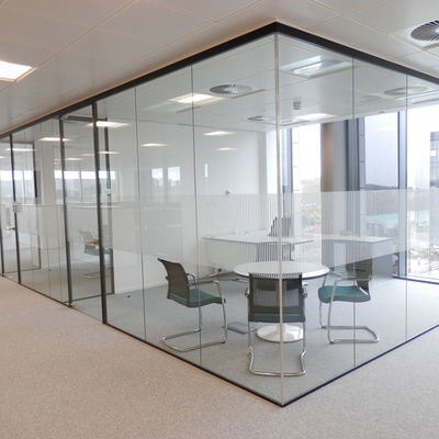 Conception moderne Sécurité Vitres sans cadre Murs de bureau Vitres stratifiées insonorisées