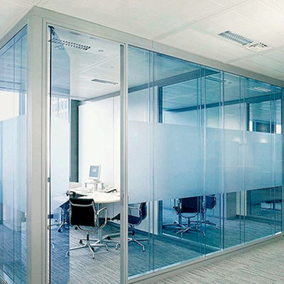 Verres colorés teintés Partitions vitrées intérieures d'usage domestique avec cadre en aluminium