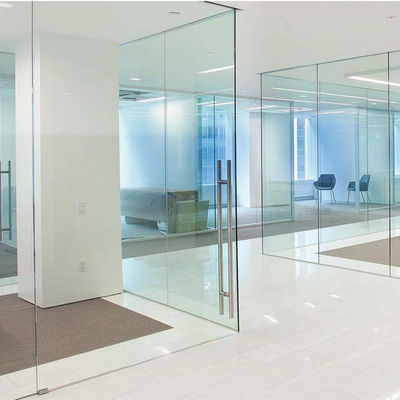 Diviseurs de salle en verre coulissants à profil aluminium à haute performance avec un design moderne