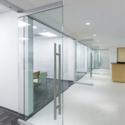 Diviseurs de salle en verre coulissants à profil aluminium à haute performance avec un design moderne