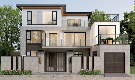 Les fenêtres en aluminium flexibles à inclinaison et tour de sécurité