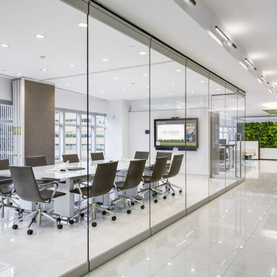 Porte de séparation en verre de 8 mm résistant à la poussière et à l'isolation acoustique