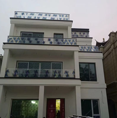 Balustrade en verre sans cadre de 10 mm d'épaisseur