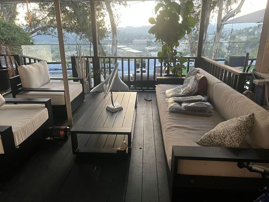 Couche sans cadre U-canal en verre de garde-corps en poudre pour résidentiel