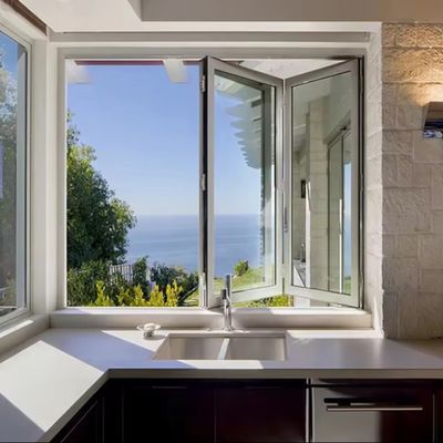 Contrôle de la température Isolation acoustique Fenêtres avec épaisseur de verre personnalisable Aluminium-acier inoxydable-verre